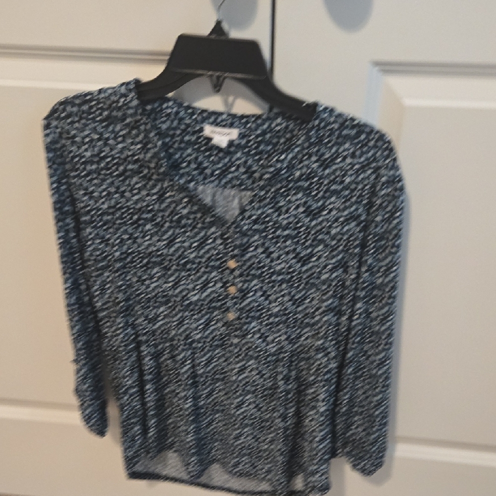 Westport Black and White Patterned Blouse